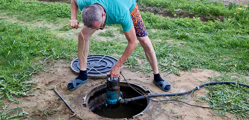 Outdoor Sewage Cleanup in Redan