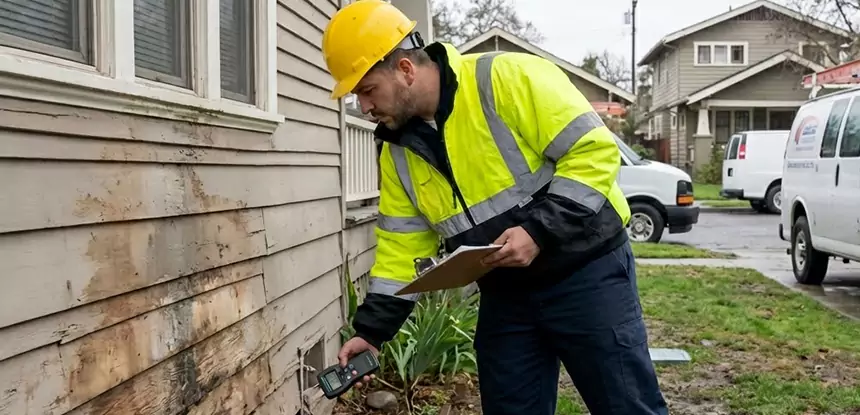 Water Damage Exterior Wall Redan